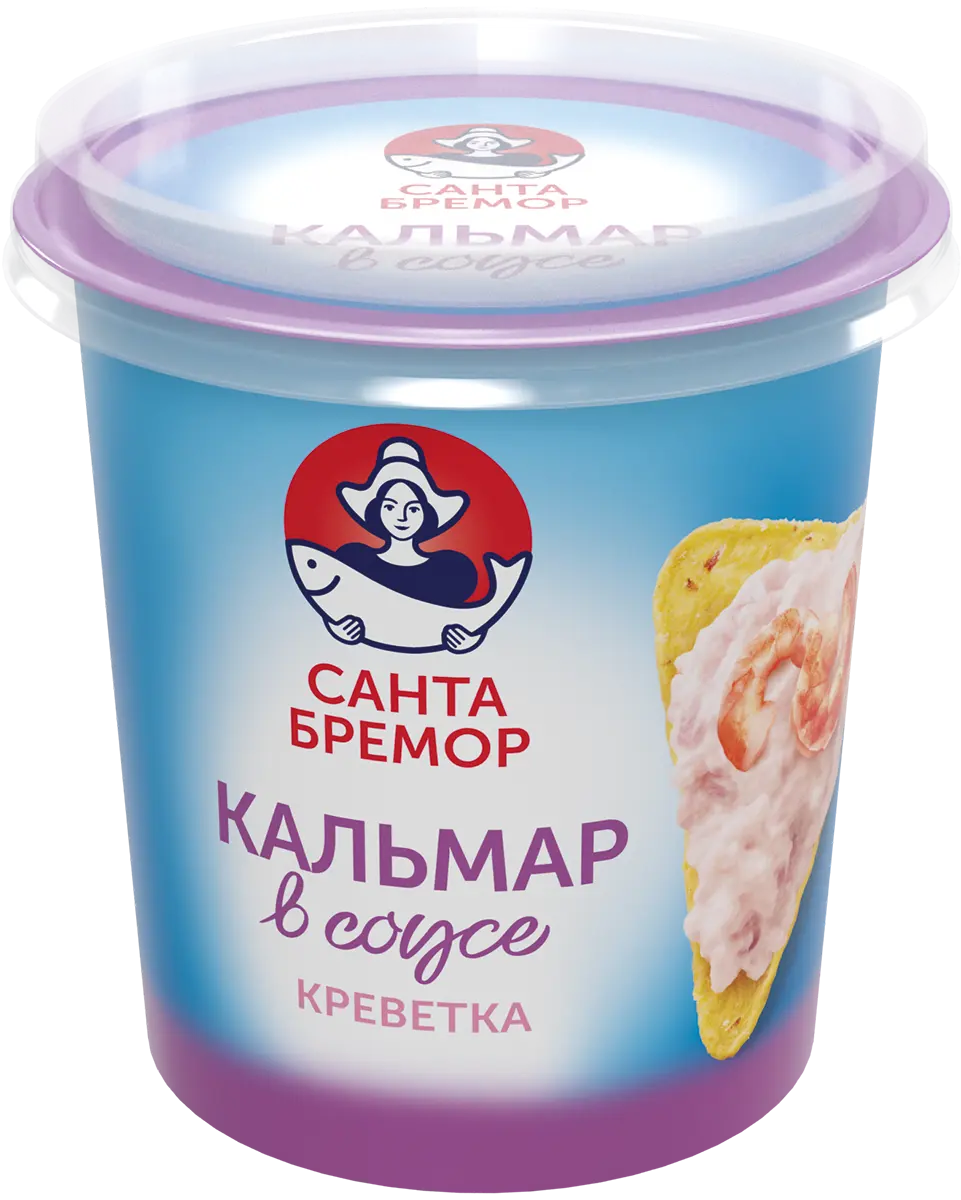 "Русское море" ПАСТА КАЛЬМАР В СЛИВ СОУСЕ С КРЕВЕТКОЙ 150г (Беларусь)