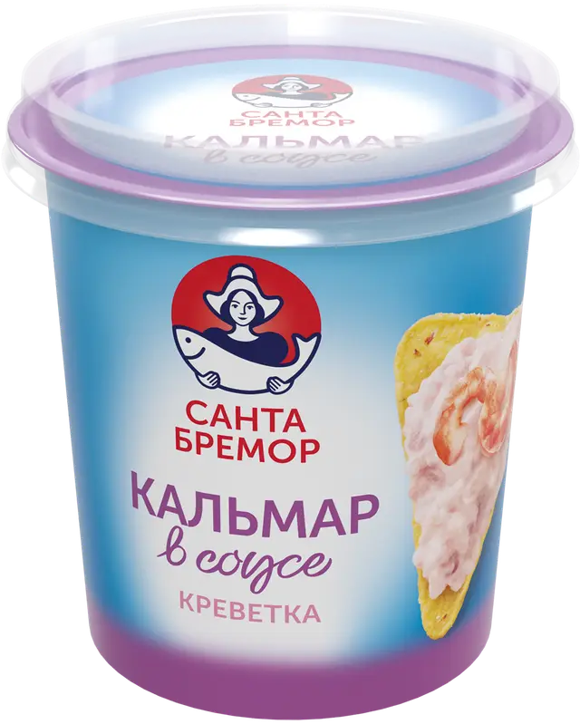 "Русское море" ПАСТА КАЛЬМАР В СЛИВ СОУСЕ С КРЕВЕТКОЙ 150г (Беларусь)