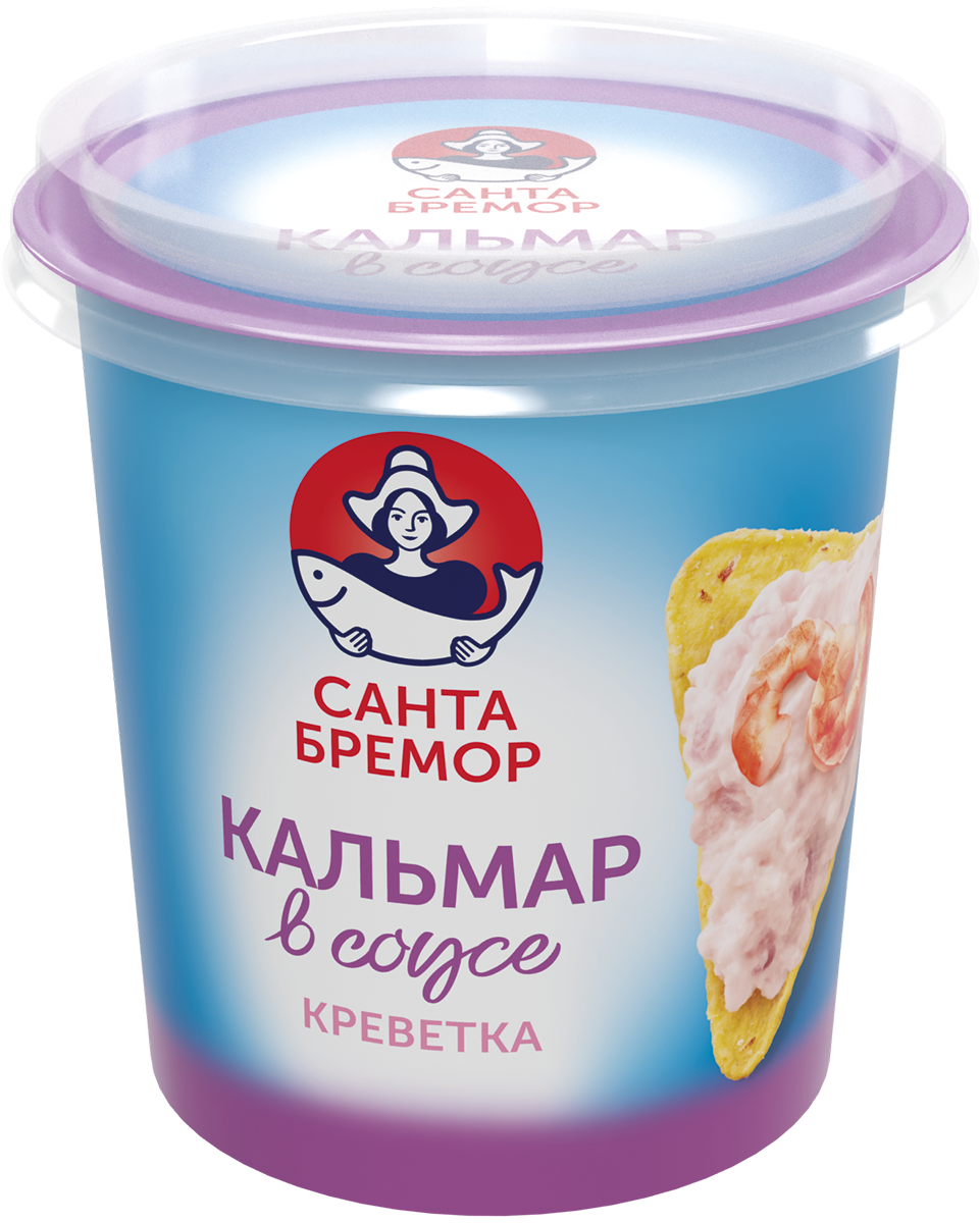 "Русское море" ПАСТА КАЛЬМАР В СЛИВ СОУСЕ С КРЕВЕТКОЙ 150г (Беларусь)