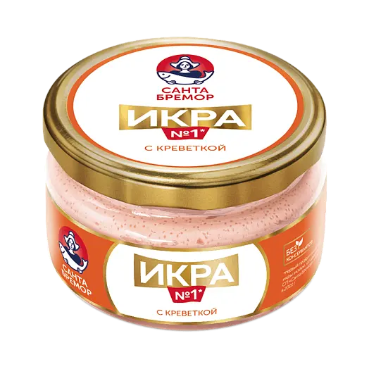 "Русское море" ИКРА № 1 МОЙВЫ ДЕЛИКАТ.С КРЕВЕТКОЙ 180г (Беларусь)