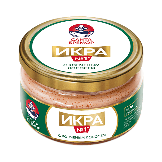 "Русское море" ИКРА № 1 МОЙВЫ ДЕЛИКАТ.С КОПЧЕН.ЛОСОСЕМ 180г (Беларусь)