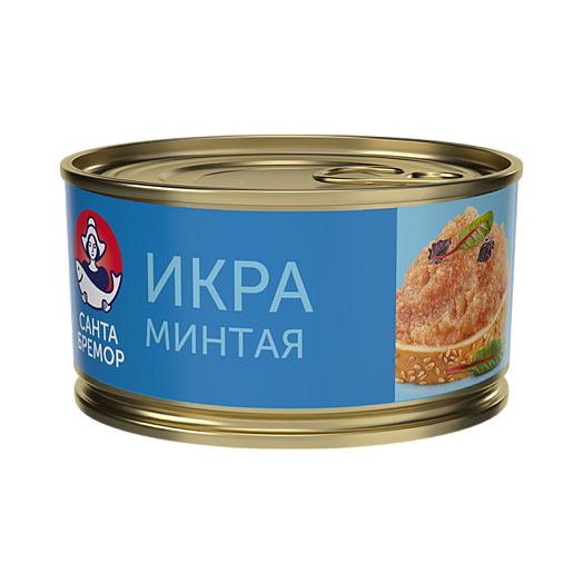 "Русское море" ИКРА МИНТАЯ ДЕЛИКАТ.ЛЮКС ж/б 130г (Беларусь)