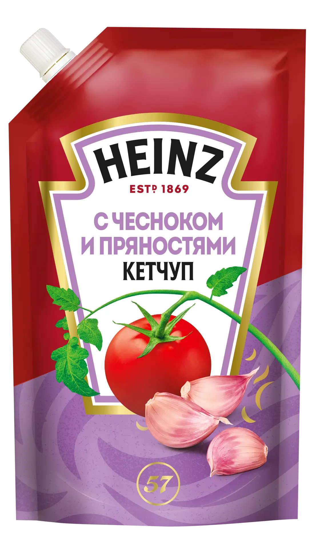 Кетчуп "Heinz" Чеснок и пряности 320г (Россия)
