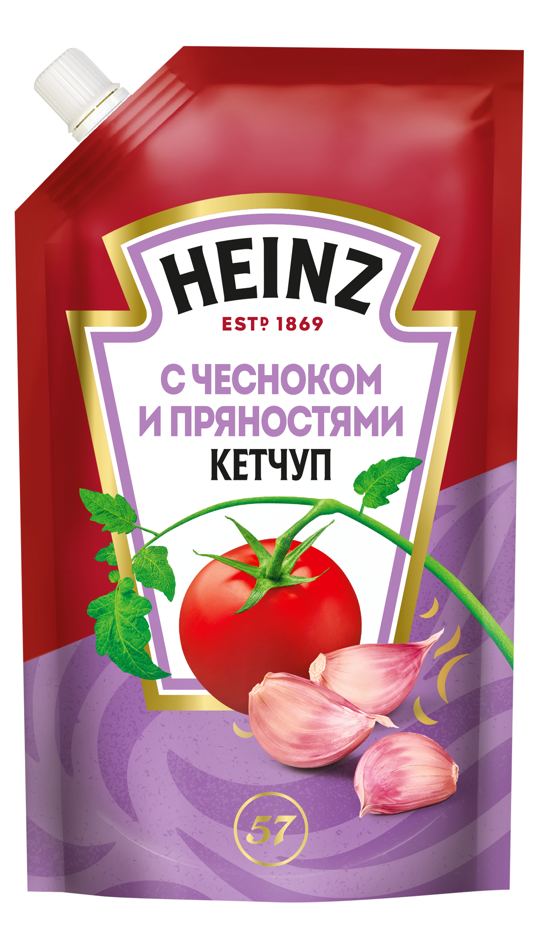 Кетчуп "Heinz" Чеснок и пряности 320г (Россия)