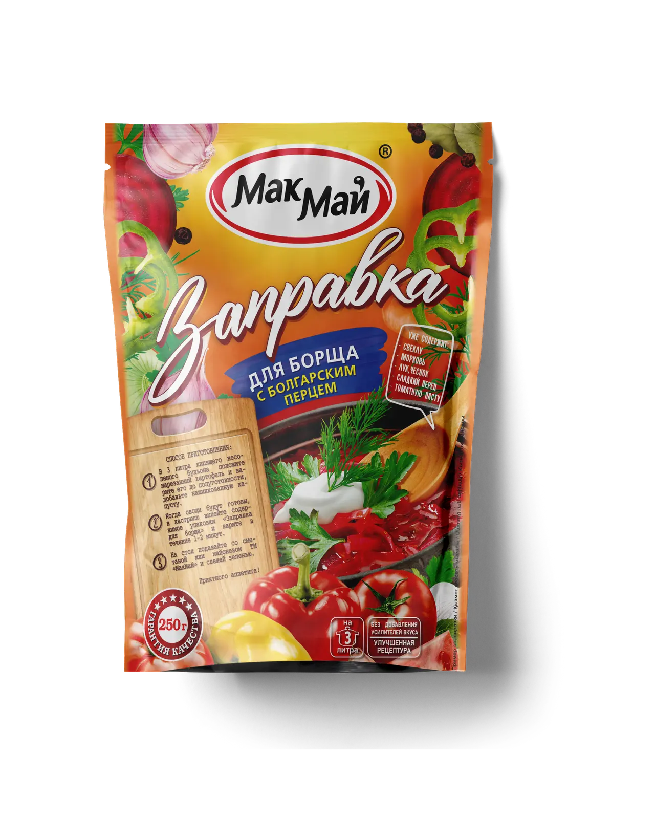 "Мак Май" Заправка Для Борща С Перцем Д/П 250г (Россия)