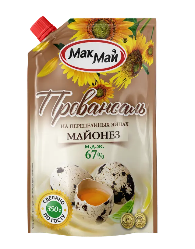 "Мак Май" Майонез На Перепел.Яйц 67% Д/П 350г (Россия)