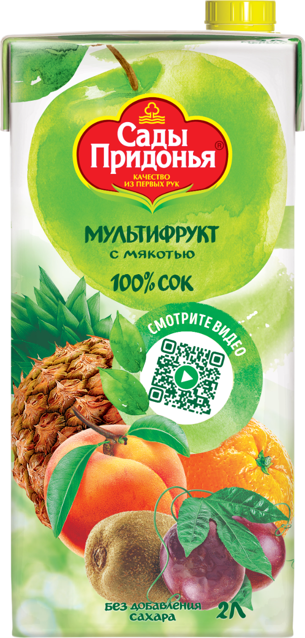 Сок "Сады Придонья" 2 Л Сок Мультифруктовый (Россия)