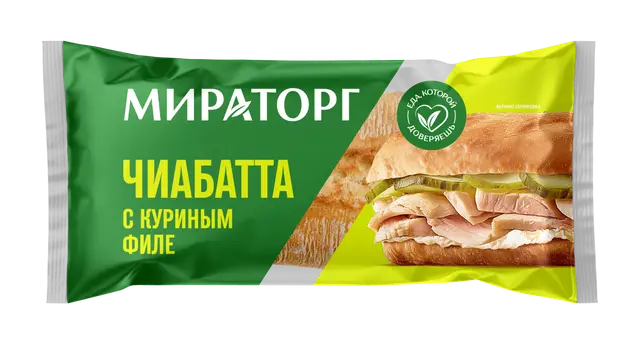 "Мираторг" Чиабатта с куриным филе охл 165 (Россия)