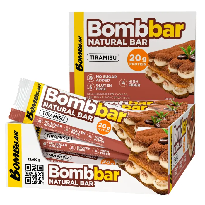Батончик "Bombbar" Тирамису 60г (Россия)