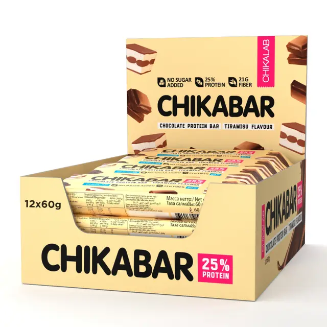 Батончик "Chikalab" Глазированный тирамису 60г (Россия)