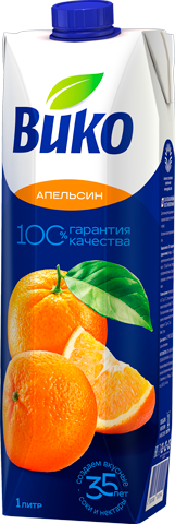 Сок "Вико" Апельсиновый 1л (Россия)