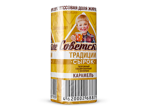 Сырок "Советские традиции" Карамель 26% 45г (Россия)