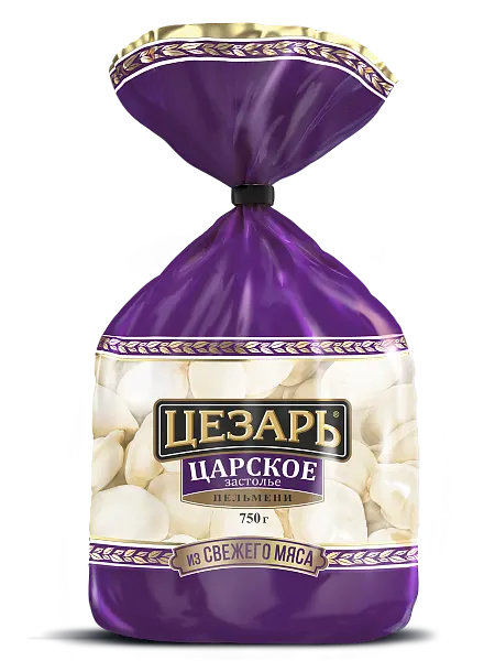 Пельмени "Цезарь" Царское застолье свинина-говядина 750г (Россия)
