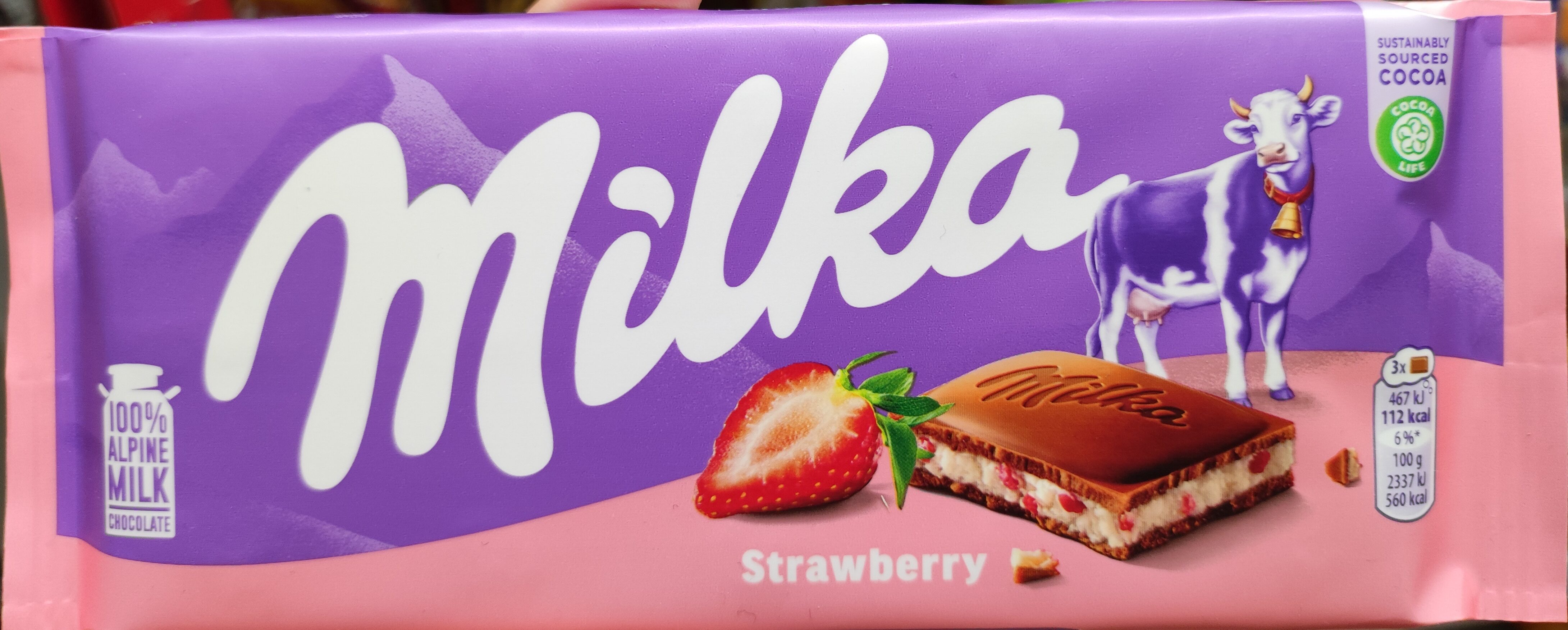 Шоколад "Milka" Strawberry yogurt 100г (Польша)