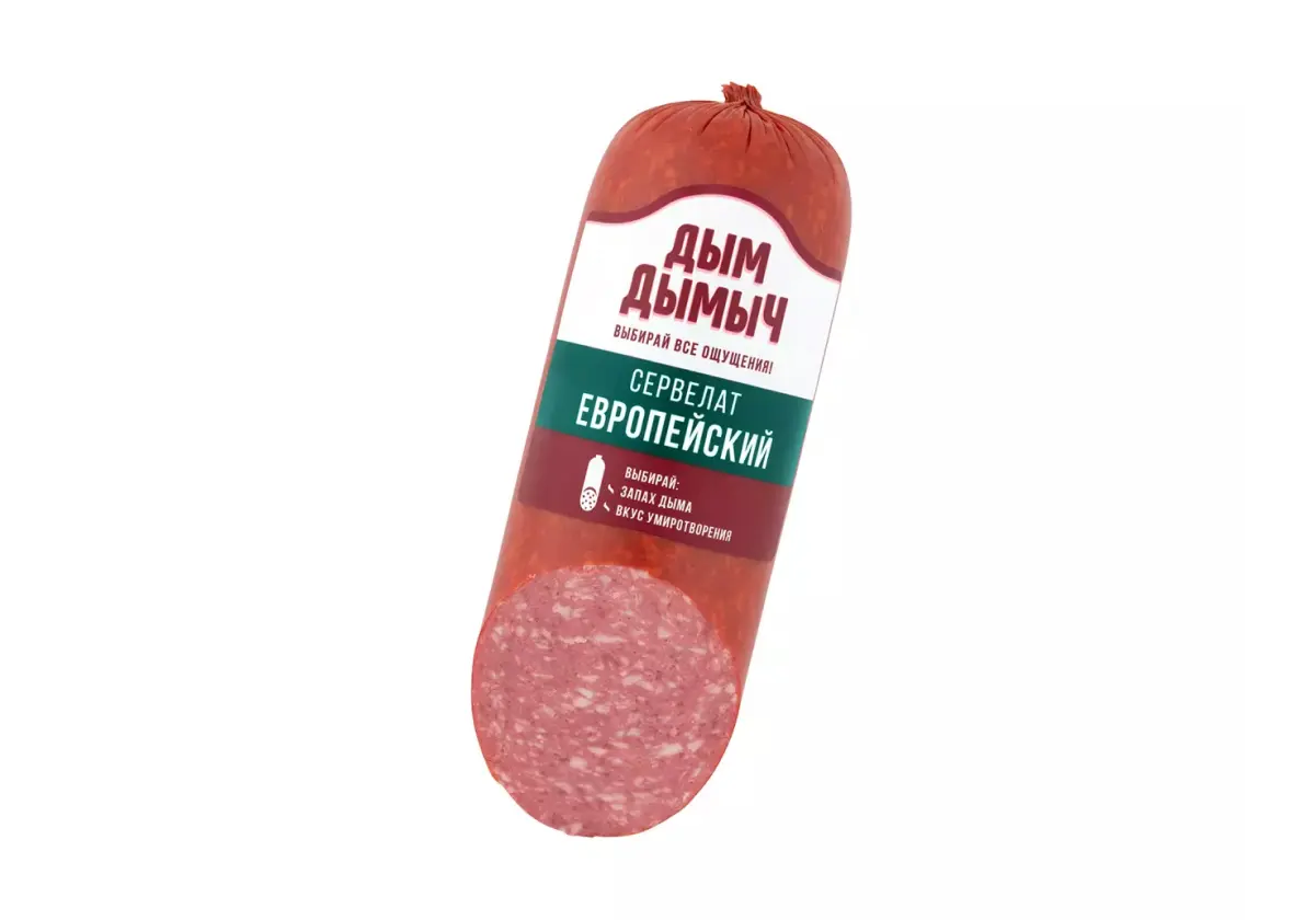 Колбаса "Дым Дымыч" Сервелат европейский 350г (Россия)
