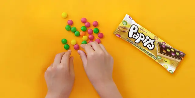 Шоколадный батончик "Papita" карамель 33г ( Беларусь)