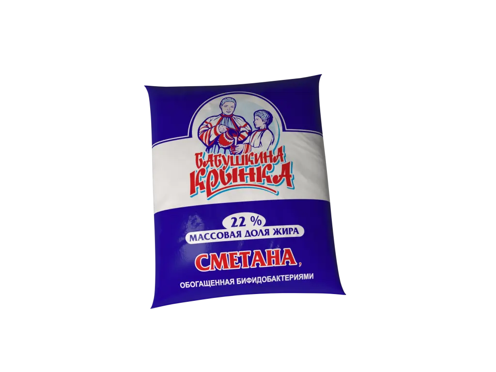 Сметана "Бабушкина Крынка" 25% 380г (Беларусь)