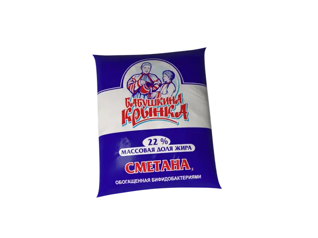 Сметана "Бабушкина Крынка" 25% 380г (Беларусь)