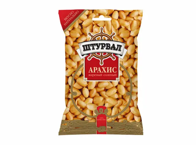Арахис штурвал жареный соленый 90г м/у (Россия)