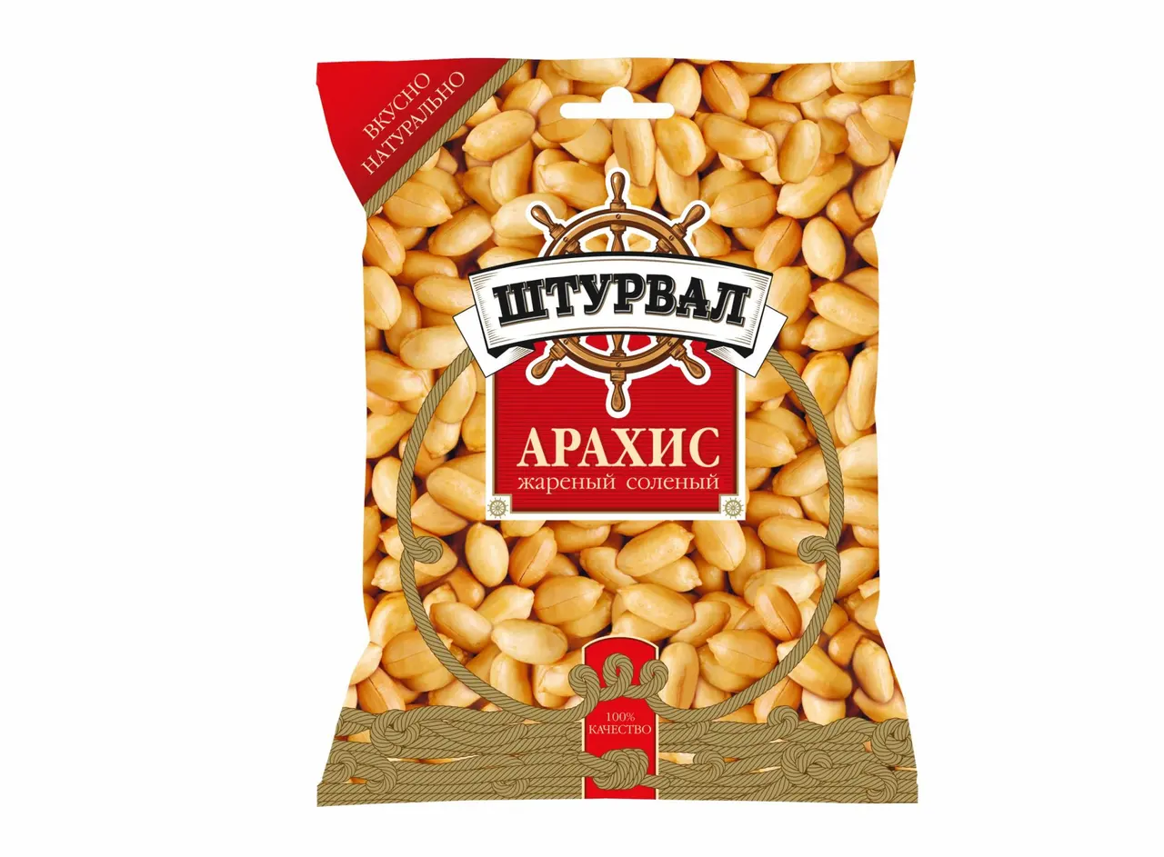 Арахис штурвал жареный соленый 30г м/у (Россия)