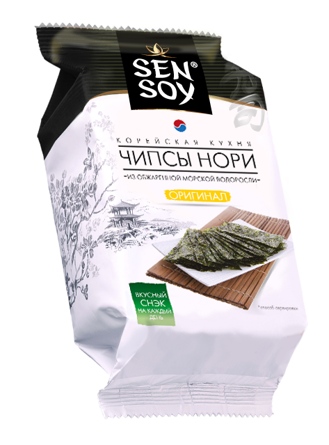 Чипсы "Sen Soy" Premium Original Нори 4,5г (Россия)