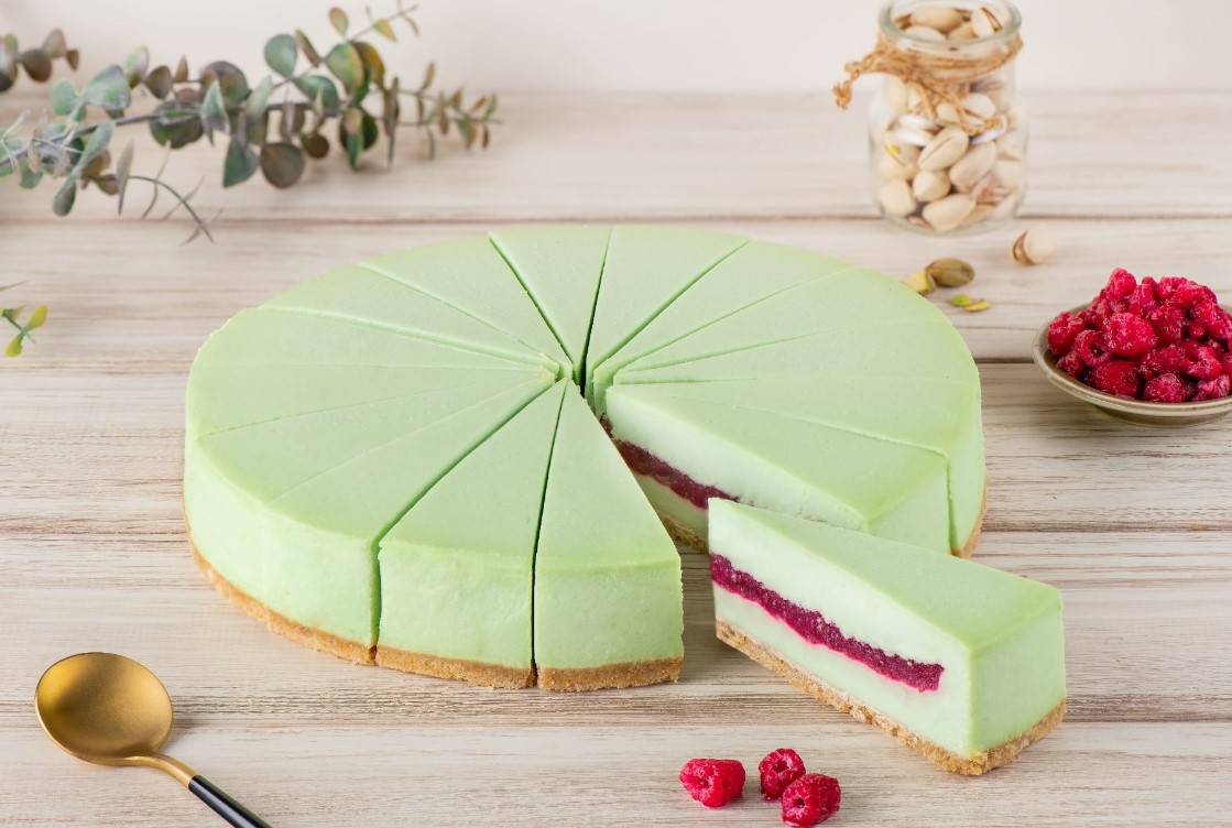 Пирог сырный "Bettys Cake" Чизкейк фисташка и малина 110г (Россия)