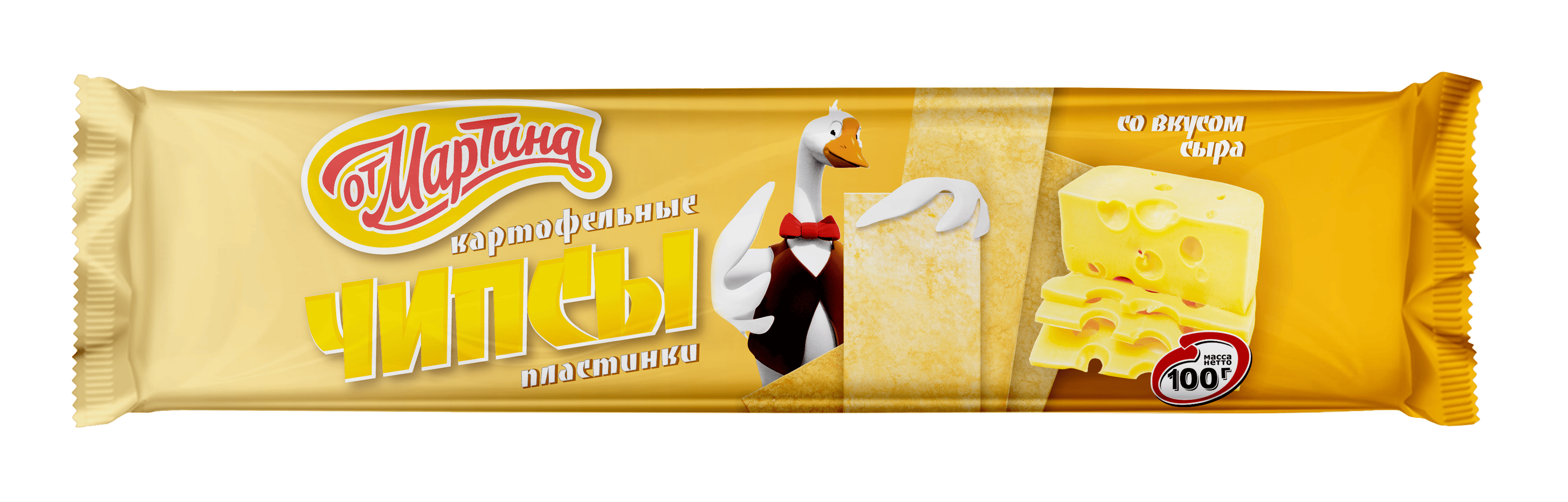 Чипсы "От Мартина" пластины сырные 100г (Россия)