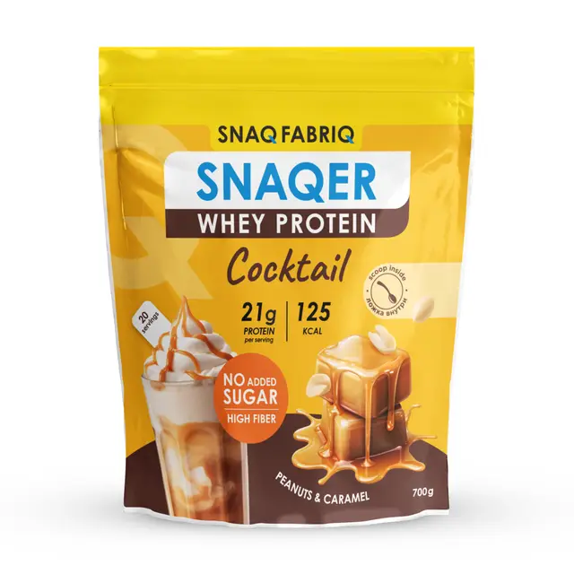 Коктейль с протеином Tm "Snaq Fabriq" со вкусом арахис и карамель 700г (Россия)