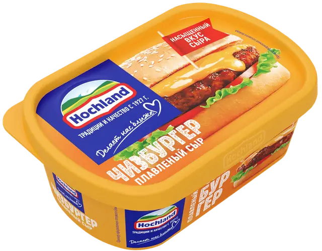 Сыр "Hochland" 200г ванн ПЛАВ. Чизбургер (Россия)