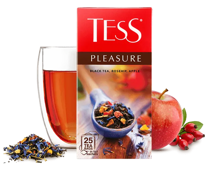 Чай "Tess Pleasure" черный байховый 25пак 1,5г (Россия)