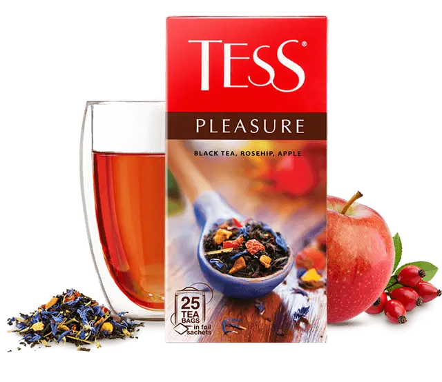 Чай "Tess Pleasure" черный байховый 25пак 1,5г (Россия)