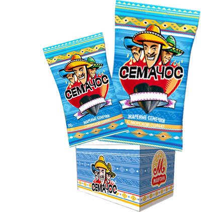 Семочки "Семачос" с морской солью 300г (Россия)