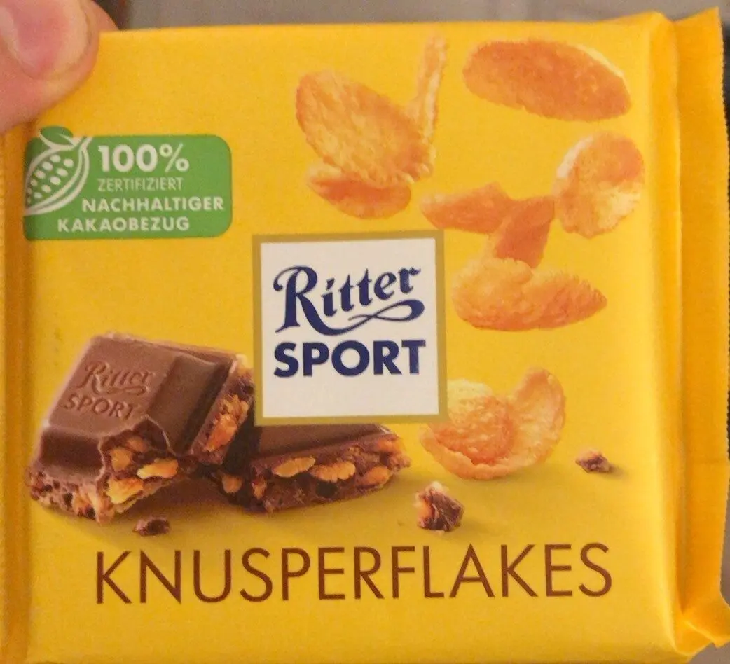 Шоколад "Ritter Sport" Цельный орех и хлопья двойной орех 100г (Германия)