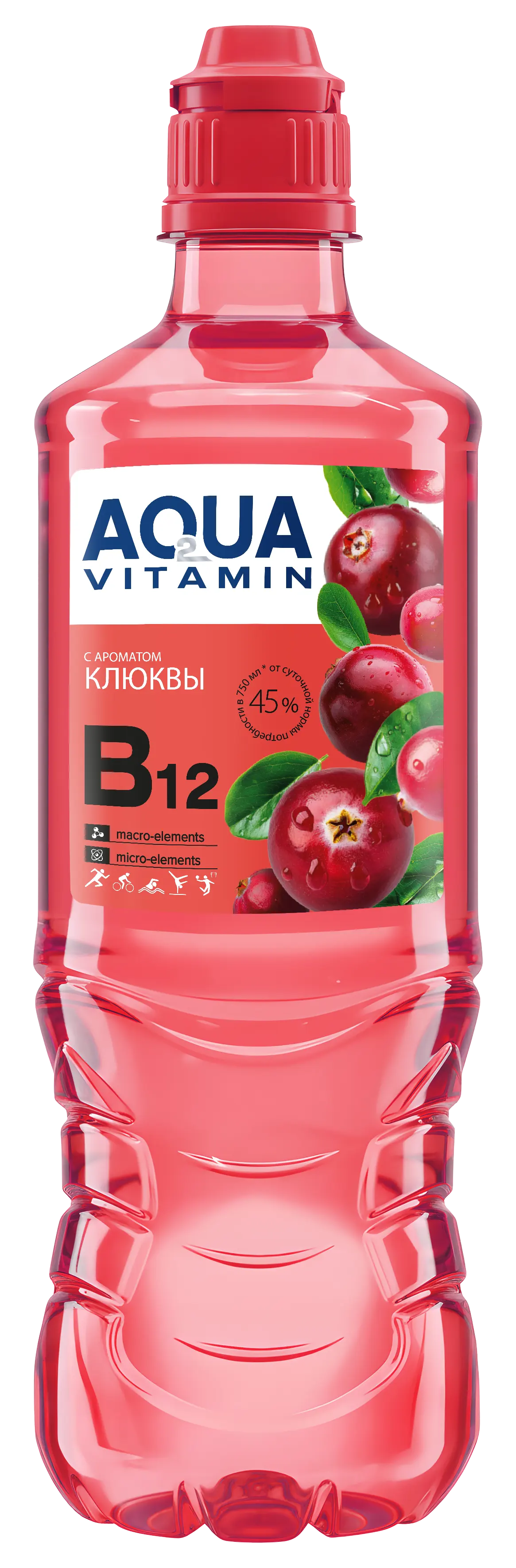 Напиток "Aqua Vitamin" Клюква 0,75л (Белорусь)