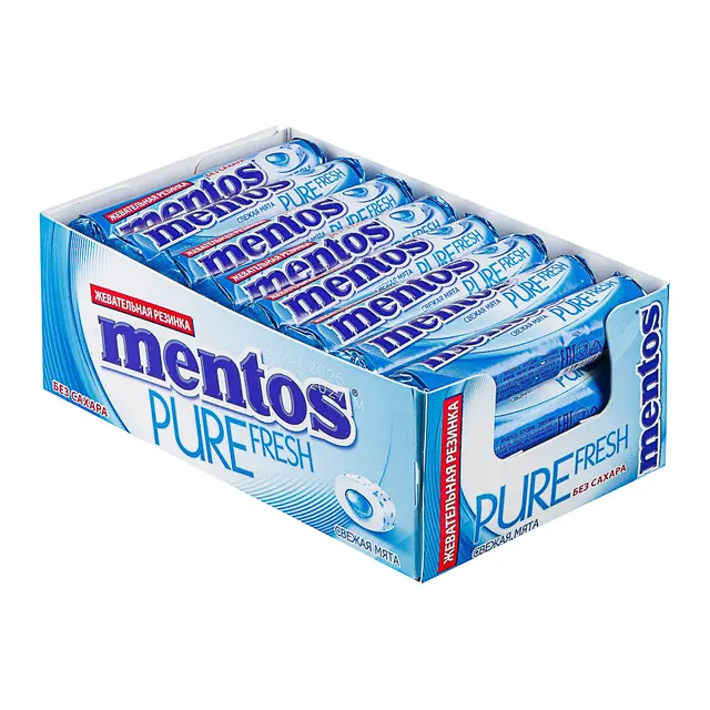 Жевательная резинка "Mentos" Свежая мята 15,5г (Россия)