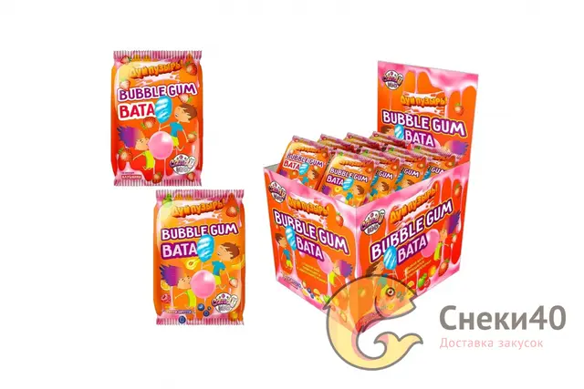 Жевательная резинка "Дуй пузырь" Bubble gum вата 5г