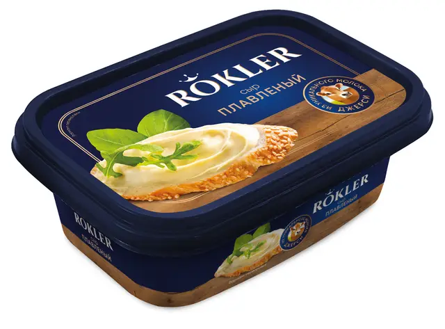Сыр плавленый "Rokler" Сливочный ванна 180г