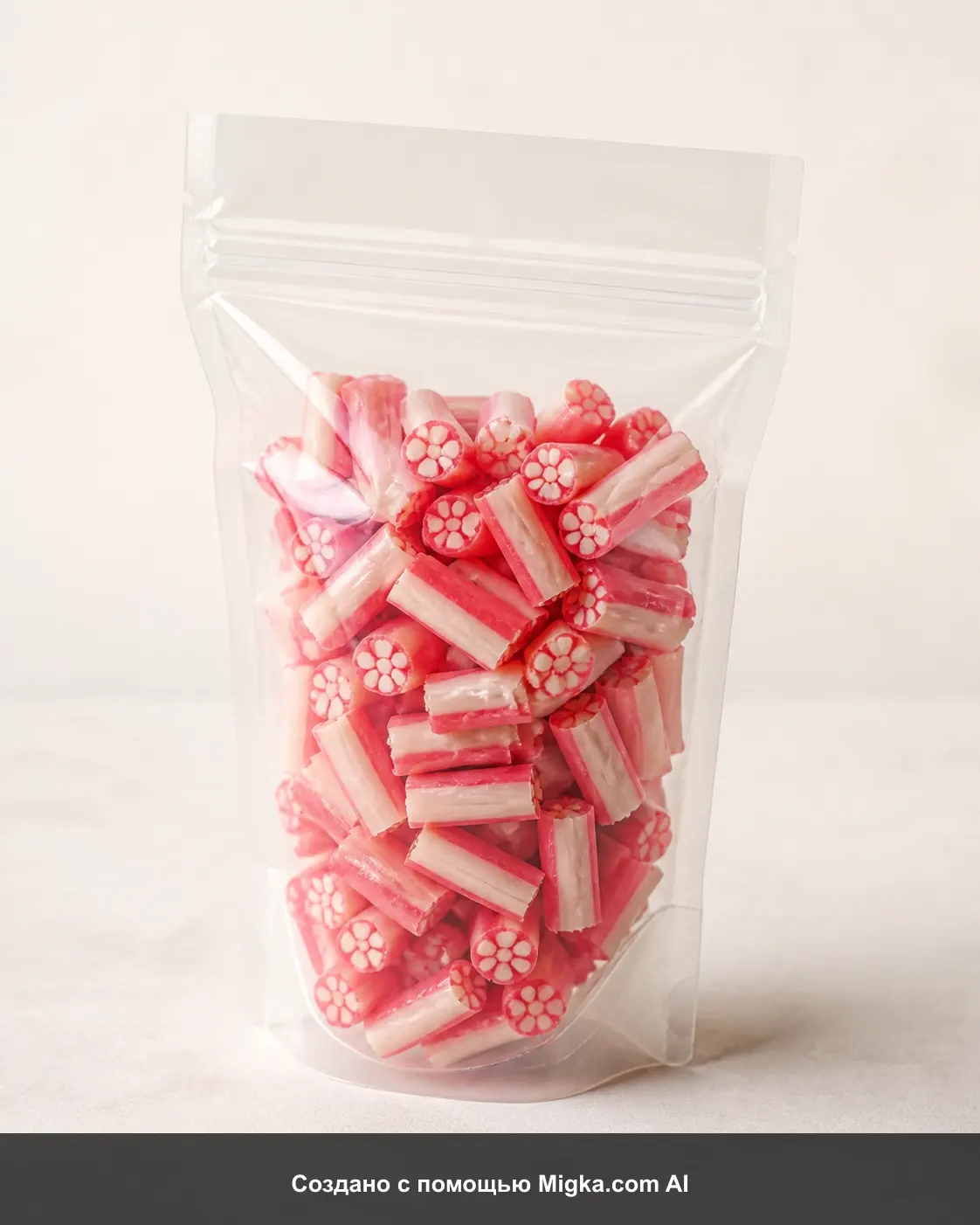 AI-визуализация: CHI-WA-WA ASIA LINE Кусочки Карандаш Клубника-банан 200г (Россия). Создано с помощью Migka.com AI