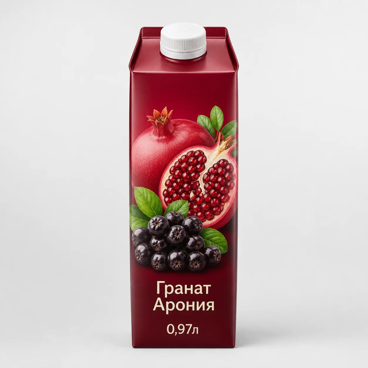 AI-иллюстрация Migka AI — Сок "J7" Гранат Арония 0,97л (Россия)