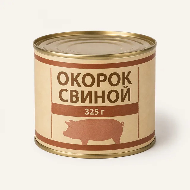 Консервы "СЗ" Окорок Свиной 325г (Россия)