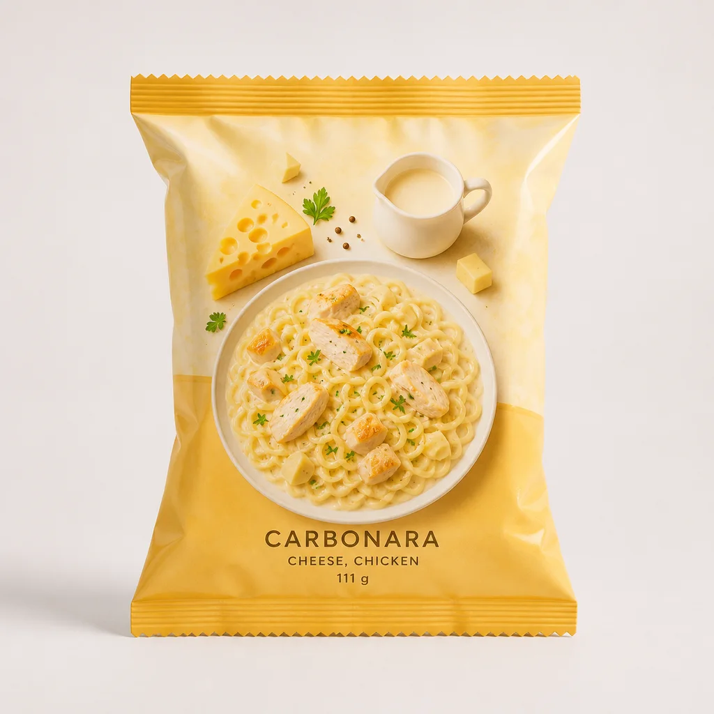 Лапша "Fry Ramen" carbonara, cheese, chicken 111 грамм (Казахстан)