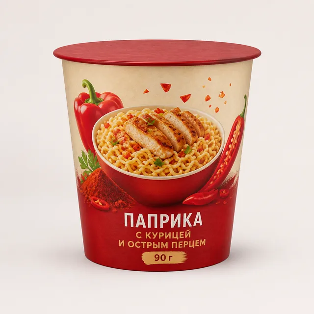 Лапша "Биг Ланч" Паприка с курицей и острым перцем 90г (Россия)