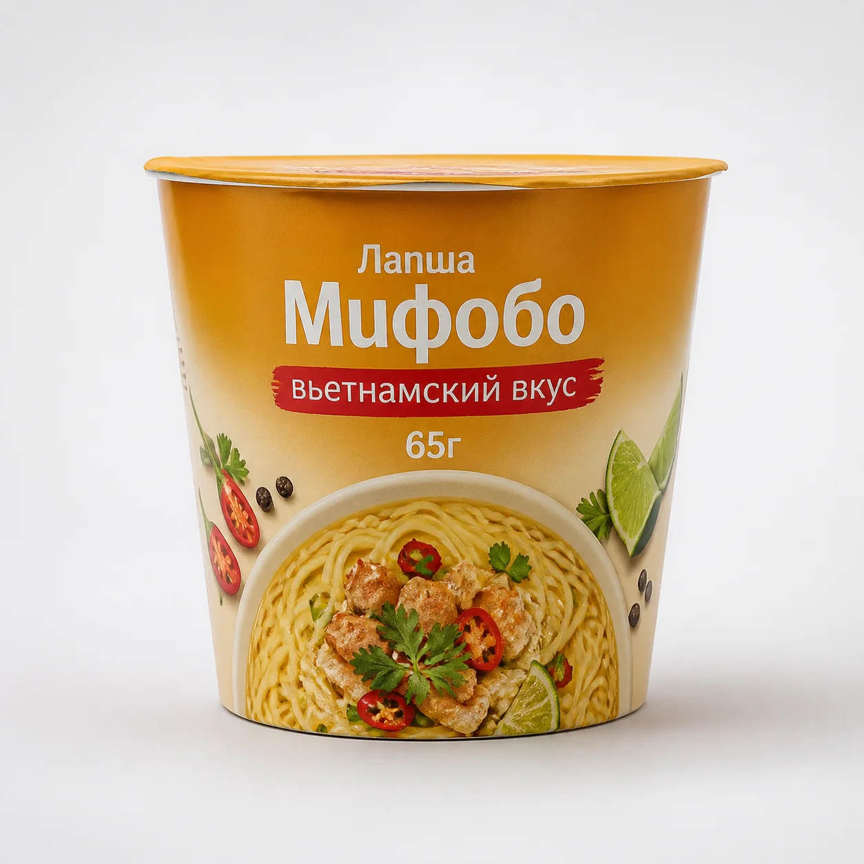 AI-иллюстрация Migka AI — Лапша "Мифобо" вьетнамский вкус 65г СТ (Россия)