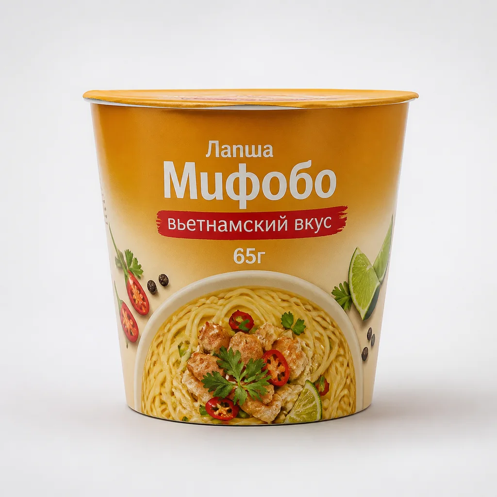 Лапша "Мифобо" вьетнамский вкус 65г СТ (Россия)