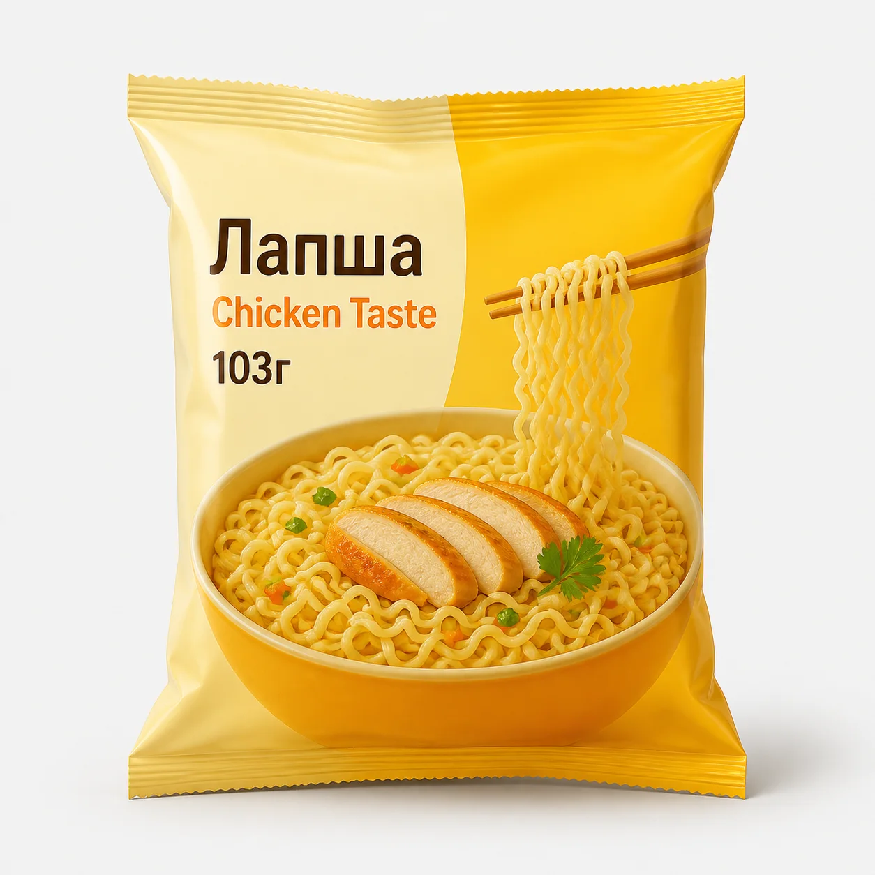 AI-иллюстрация Migka AI — Лапша "Do Ramen" Chicken Taste 103г (Казахстан)