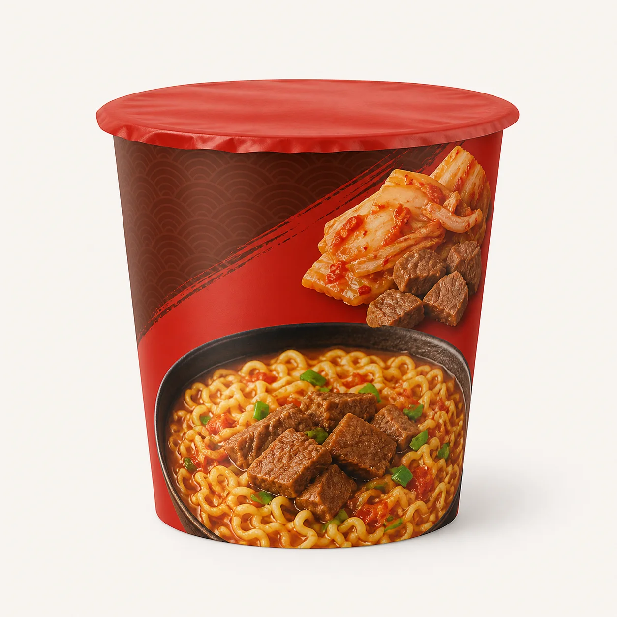 AI-иллюстрация Migka AI — Лапша "Do Ramen" Kimchi Beef Говядина 109г