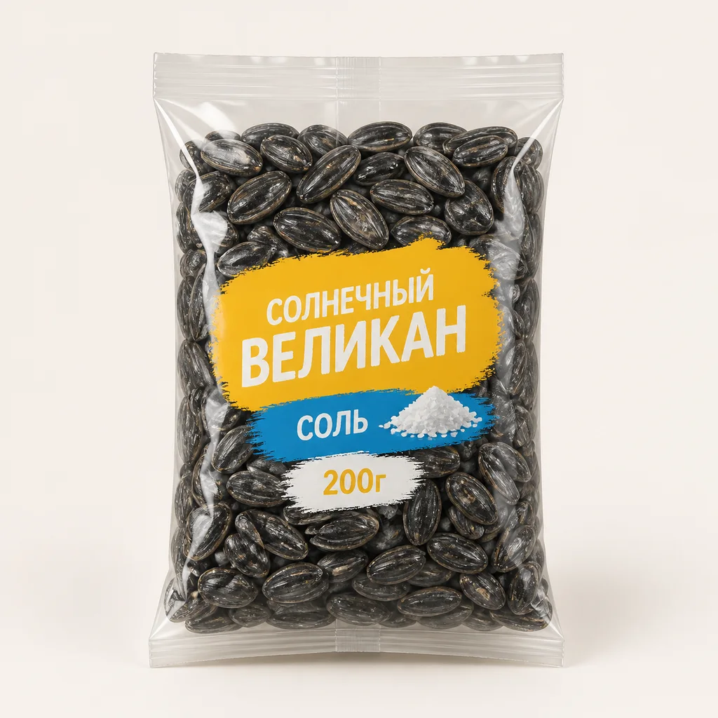 Семечки "Джинн" Солнечный Великан Соль 200г (Россия)