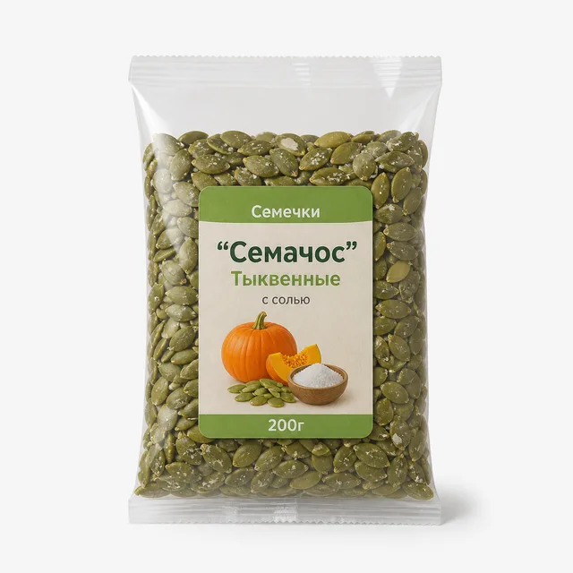 Семечки "Семачос" Тыквенные с солью 200г (Россия)