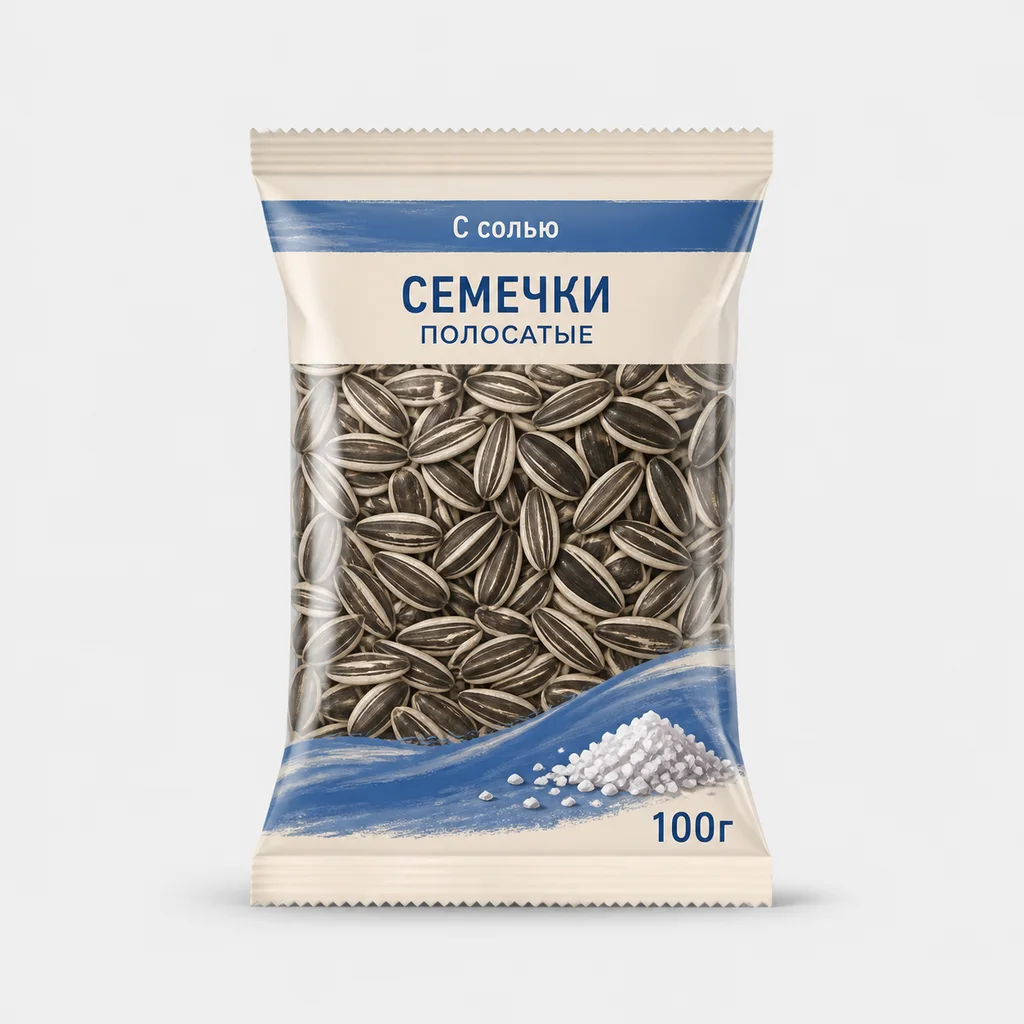 Семечки полосатые "Гранд Семачос" с солью 100г