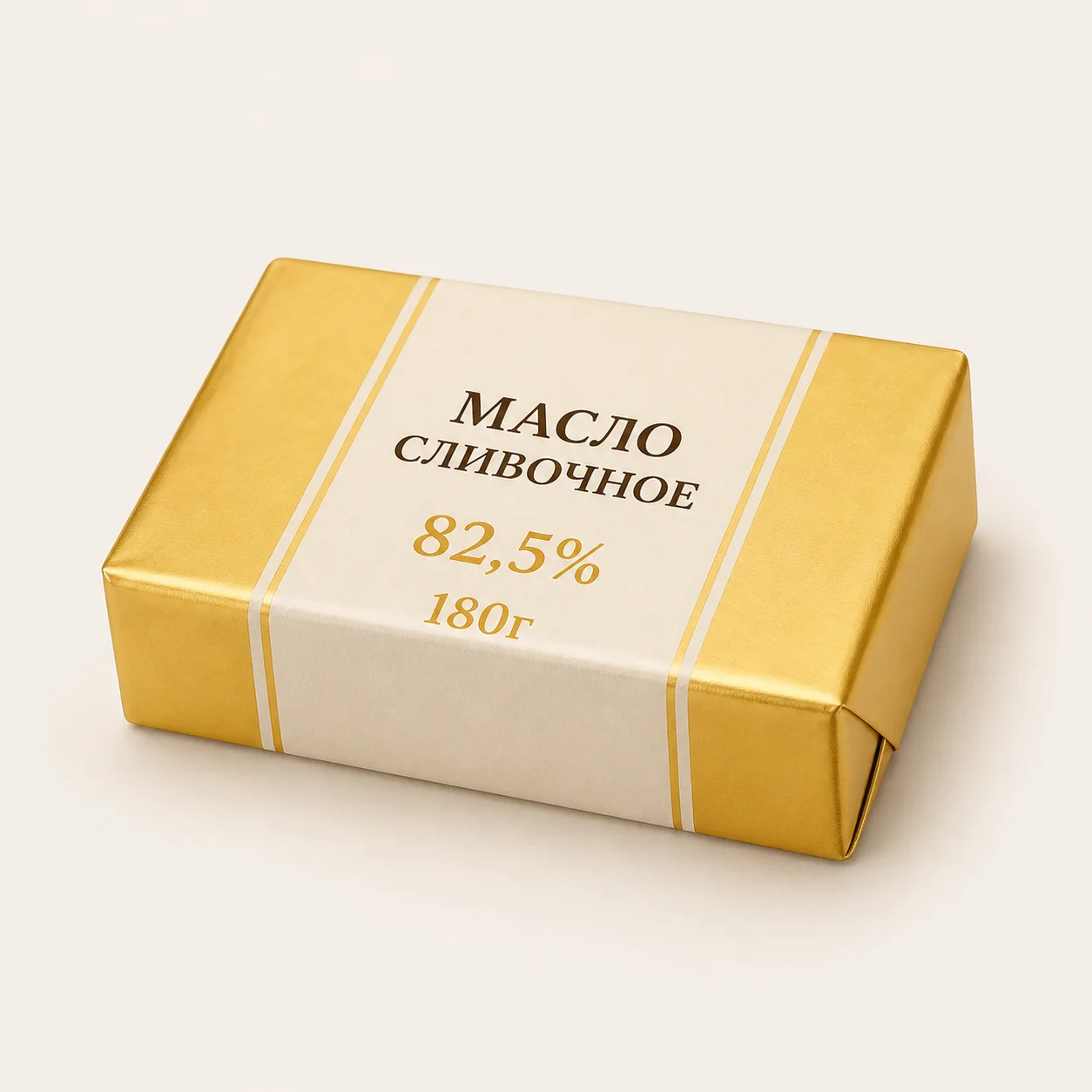 AI-иллюстрация Migka AI — Масло сливочное "Золото пущи" 82,5% 180г (Беларусь)